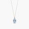Collar diamante natural 0.02 ct. oro 18 quilates