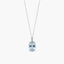 Collar diamante natural 0.02 ct. oro 18 quilates