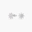 Pendientes de oro blanco 18K diamante natural 0.40 ct. 7 mm