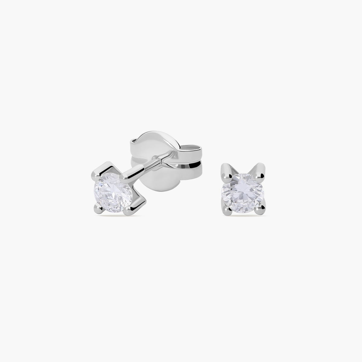 Pendientes diamante natural 0.30 ct. oro 18 quilates