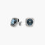 Pendientes de oro blanco 18K diamante natural 0.24 ct. 11 mm DEEP SEA