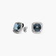 Pendientes de oro blanco 18K diamante natural 0.24 ct. 11 mm DEEP SEA