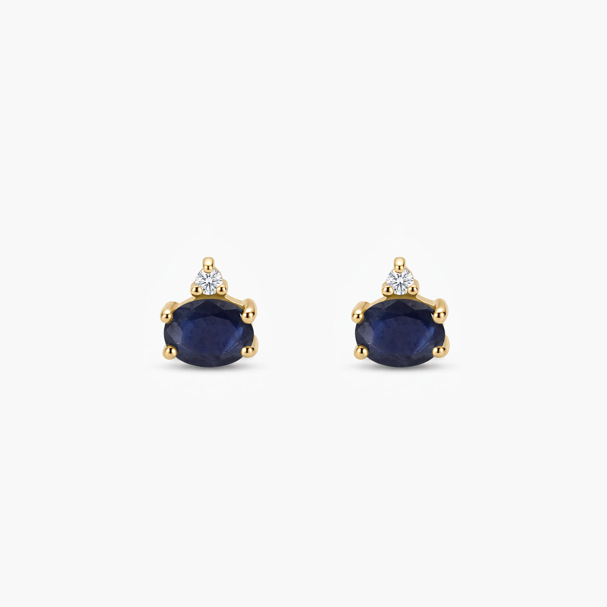 Pendiente diamante natural 0.02 ct. oro 18 quilates