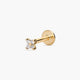 Piercing oreja diamante natural 0.04 ct. oro 18 quilates