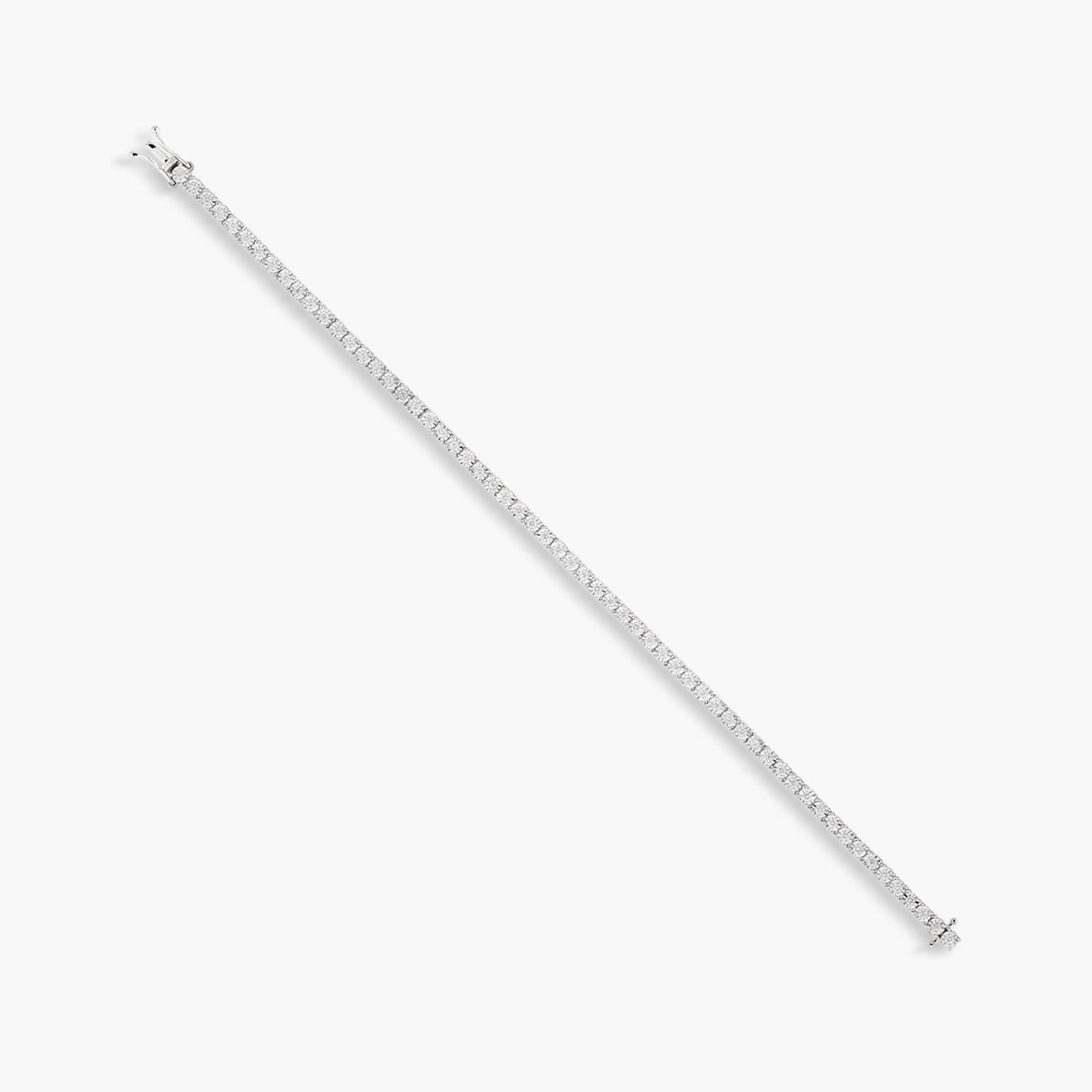 Pulsera de oro blanco 18K diamante natural 0.99 ct. 19 cm LE MANOIR