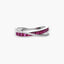 Anillo de oro blanco 18K diamante natural 0.135 ct. CASINO