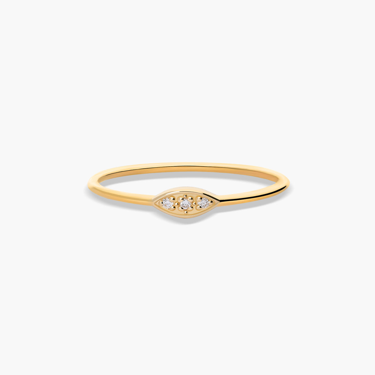Anillo diamante natural 0.02 ct. oro 18 quilates