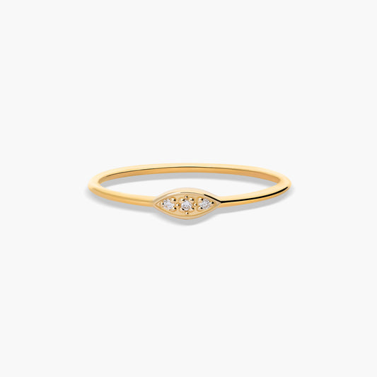 Anillo diamante natural 0.02 ct. oro 18 quilates