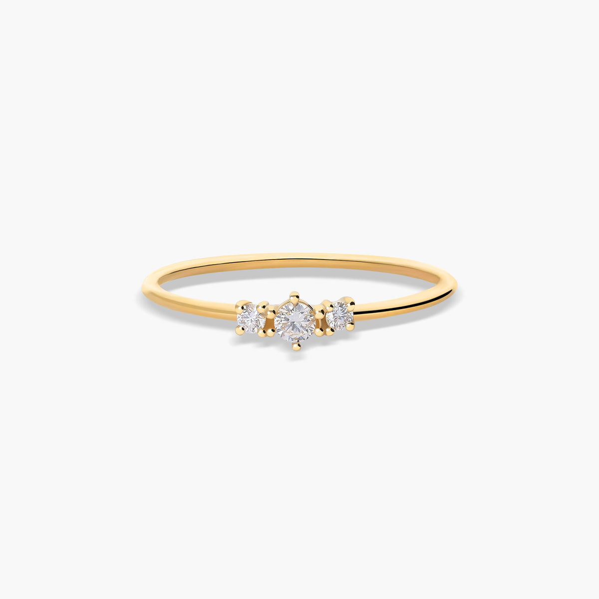 Anillo diamante natural 0.11 ct. oro 18 quilates