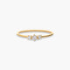 Anillo diamante natural 0.11 ct. oro 18 quilates