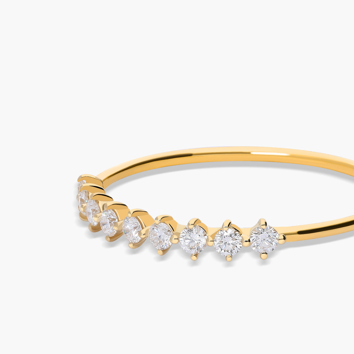 Anillo diamante natural 0.22 ct. oro 18 quilates