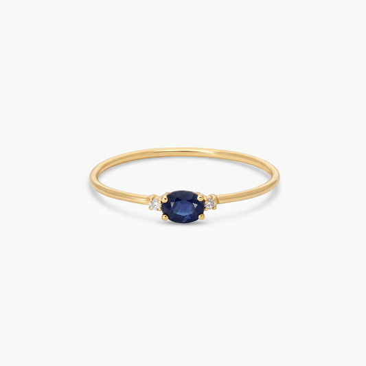 Anillo de oro 18K diamante natural 0.016 ct. DUSK