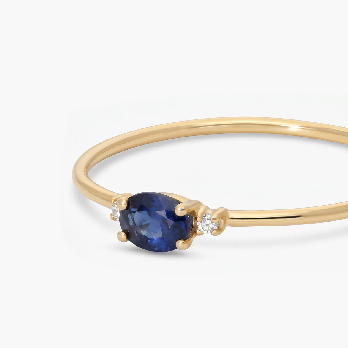 Anillo de oro 18K diamante natural 0.016 ct. DUSK
