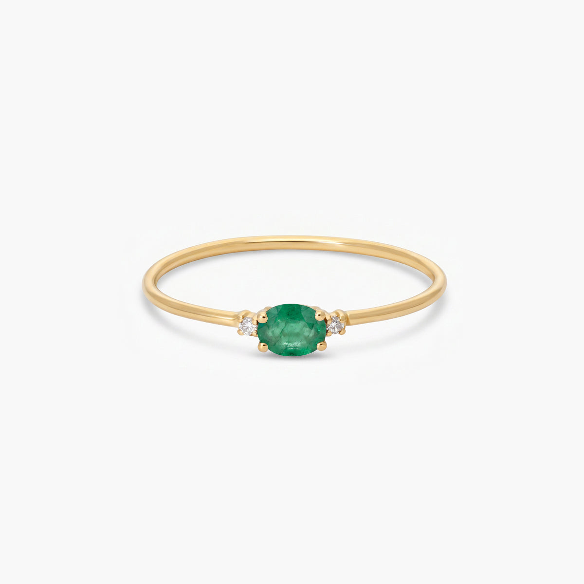 Anillo diamante natural 0.02 ct. oro 18 quilates