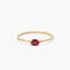 Anillo de oro 18K diamante natural 0.016 ct.