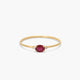 Anillo de oro 18K diamante natural 0.016 ct. MAGMA