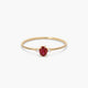 Anillo de oro 18K diamante natural 0.016 ct. MAGMA