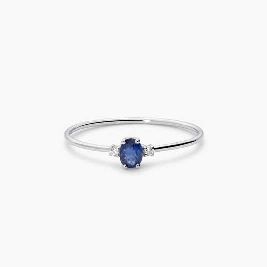 Anillo diamante natural 0.02 ct. oro 18 quilates