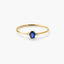 Anillo diamante natural 0.02 ct. oro 18 quilates