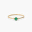 Anillo de oro 18K diamante natural 0.016 ct. RAINFOREST