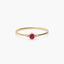 Anillo diamante natural 0.02 ct. oro 18 quilates