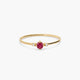 Anillo diamante natural 0.02 ct. oro 18 quilates