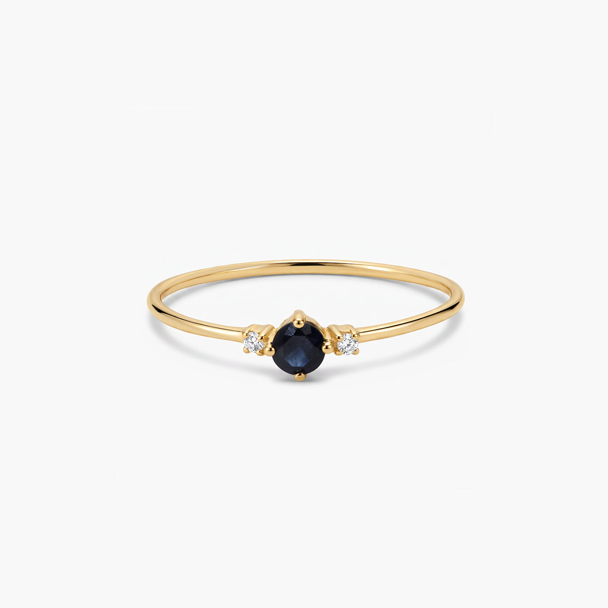Anillo de oro 18K diamante natural 0.016 ct. DUSK