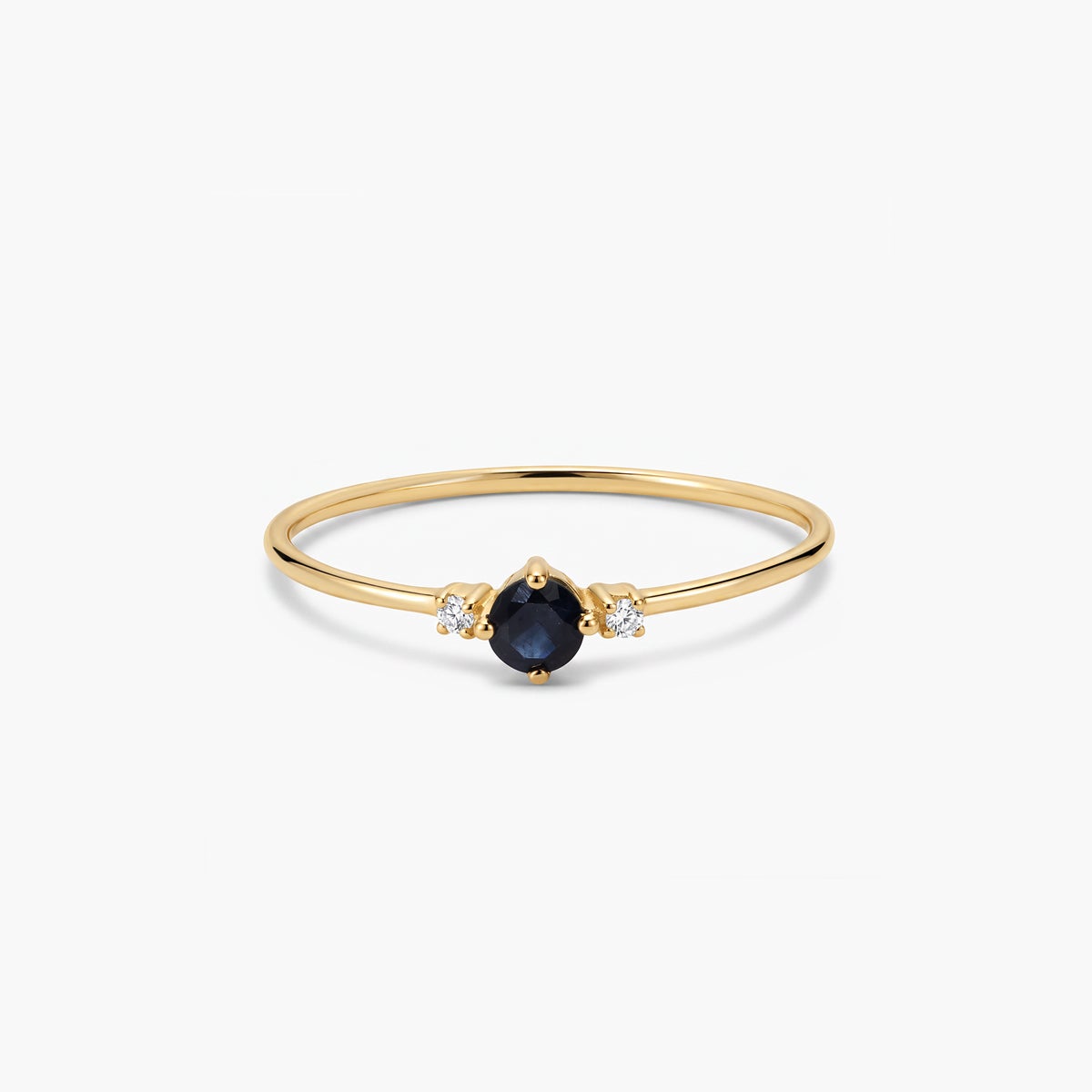 Anillo de oro 18K diamante natural 0.016 ct. DUSK