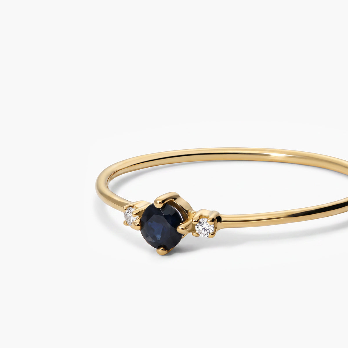 Anillo de oro 18K diamante natural 0.016 ct. DUSK
