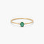 Anillo de oro 18K diamante natural 0.016 ct. RAINFOREST