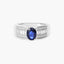 Anillo diamante natural oro 18 quilates