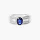 Anillo diamante natural oro 18 quilates