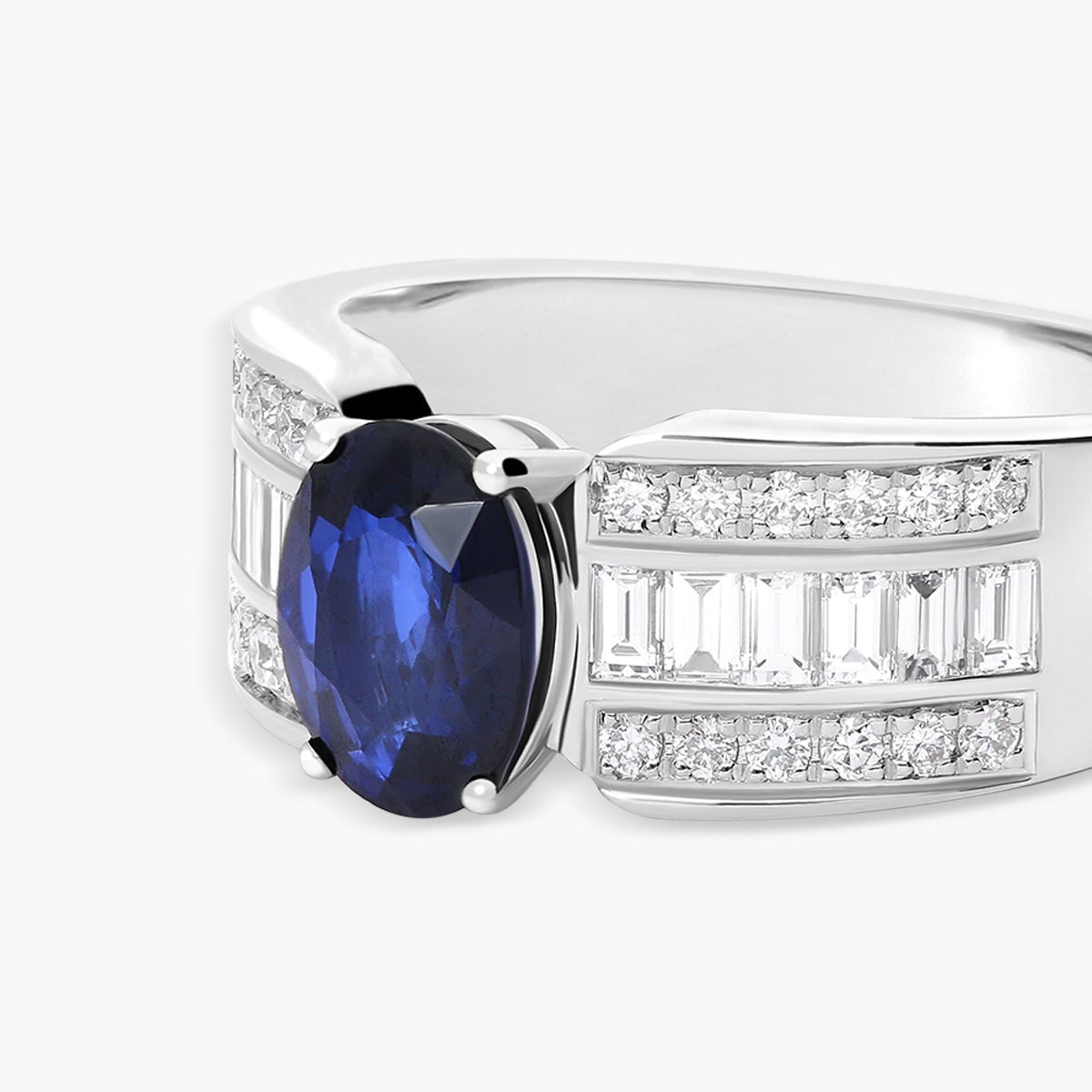 Anillo diamante natural oro 18 quilates