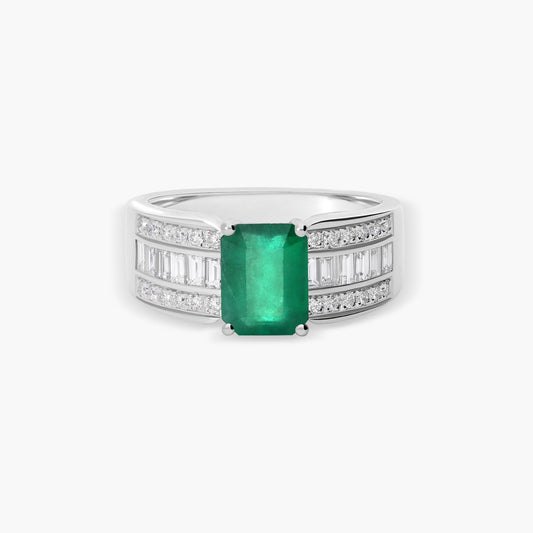 Anillo diamante natural 0.60 ct. oro 18 quilates