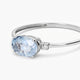 Anillo diamante natural 0.04 ct. oro 18 quilates