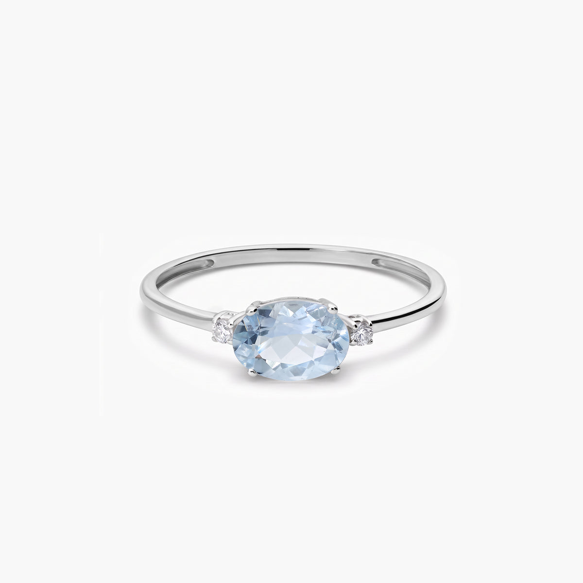 Anillo diamante natural 0.04 ct. oro 18 quilates