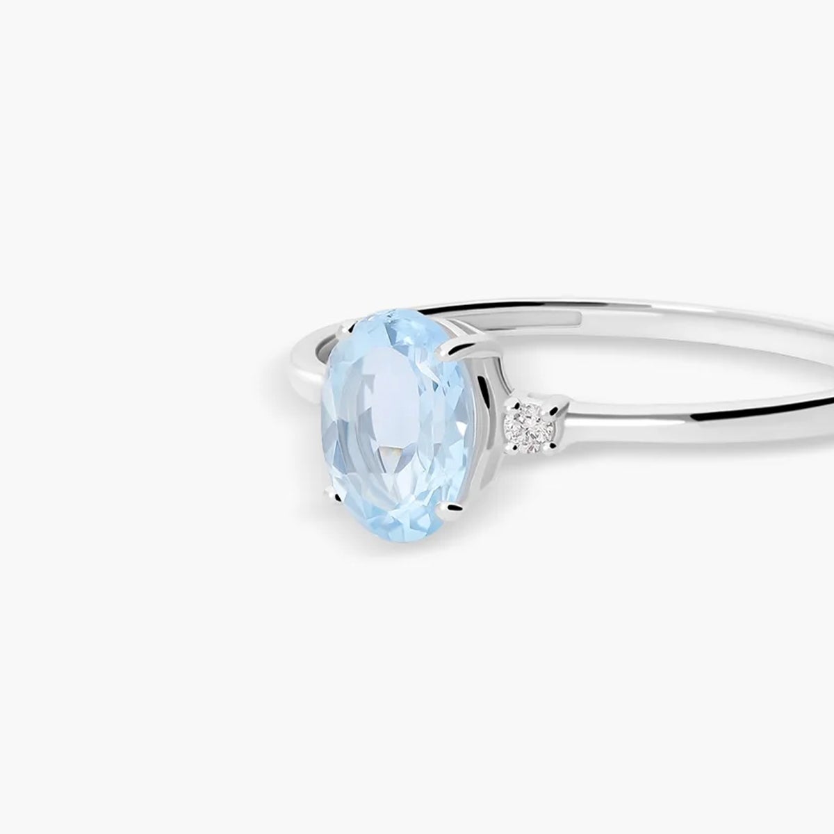 Anillo diamante natural 0.03 ct. oro 18 quilates