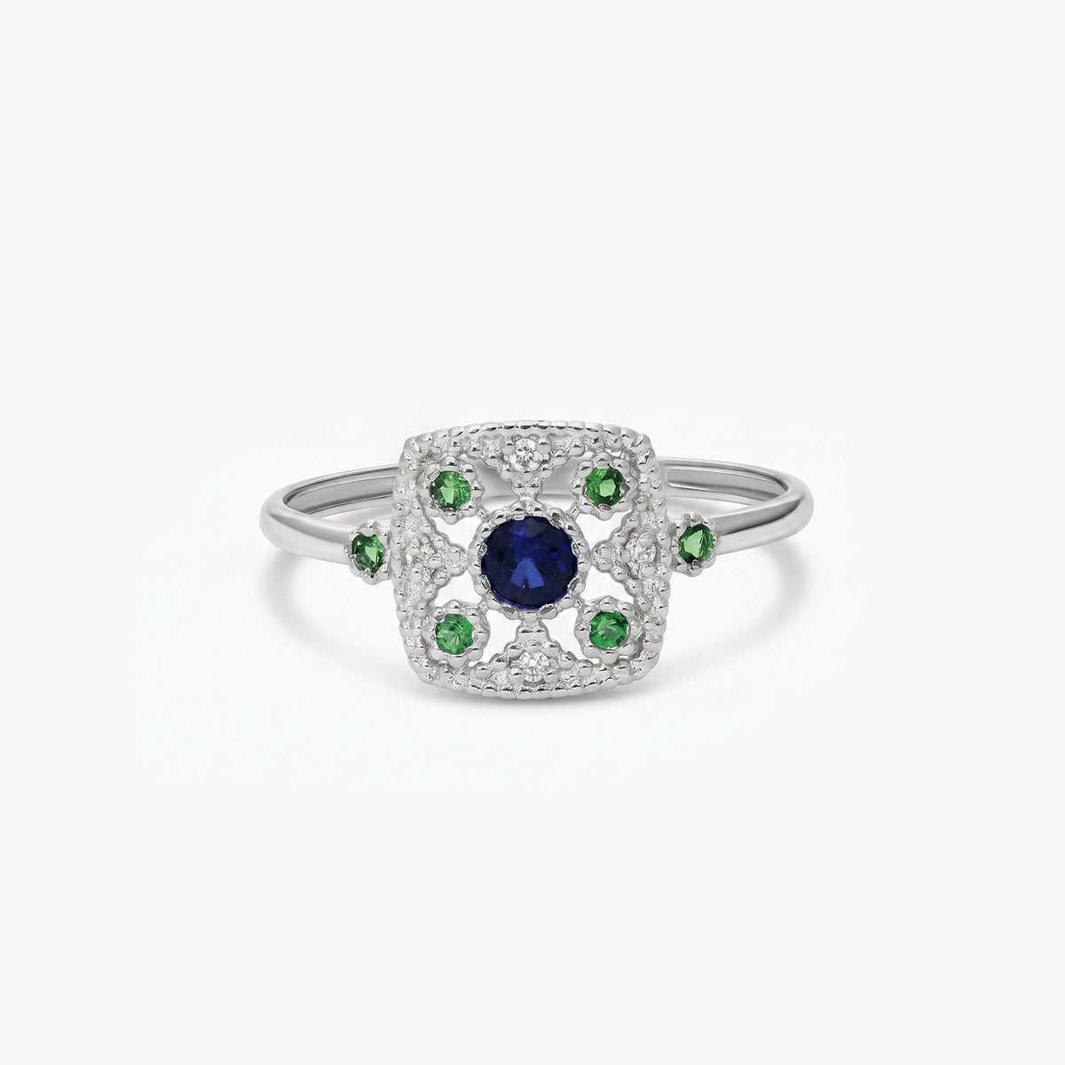 Anillo diamante natural 0.11 ct. oro 18 quilates