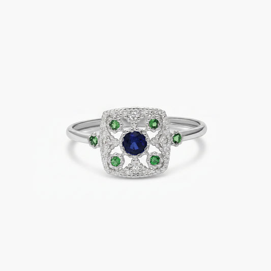 Anillo diamante natural 0.11 ct. oro 18 quilates