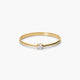 Anillo de oro 18K diamante natural 0.03 ct. SUN