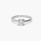 Anillo de oro blanco 18K diamante natural 0.70 ct. MOON