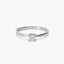 Anillo de oro blanco 18K diamante natural 0.25 ct. MOON