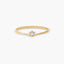 Anillo diamante natural 0.03 ct. oro 18 quilates