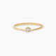 Anillo diamante natural 0.03 ct. oro 18 quilates