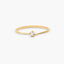 Anillo diamante natural 0.03 ct. oro 18 quilates