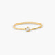 Anillo diamante natural 0.03 ct. oro 18 quilates