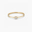 Anillo de oro 18K diamante natural 0.03 ct.