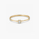 Anillo de oro 18K diamante natural 0.03 ct.