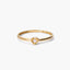 Anillo de oro 18K diamante natural 0.03 ct.