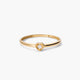 Anillo de oro 18K diamante natural 0.03 ct.